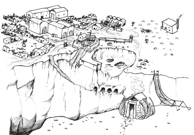 Beneath the missing sea Map of Brost